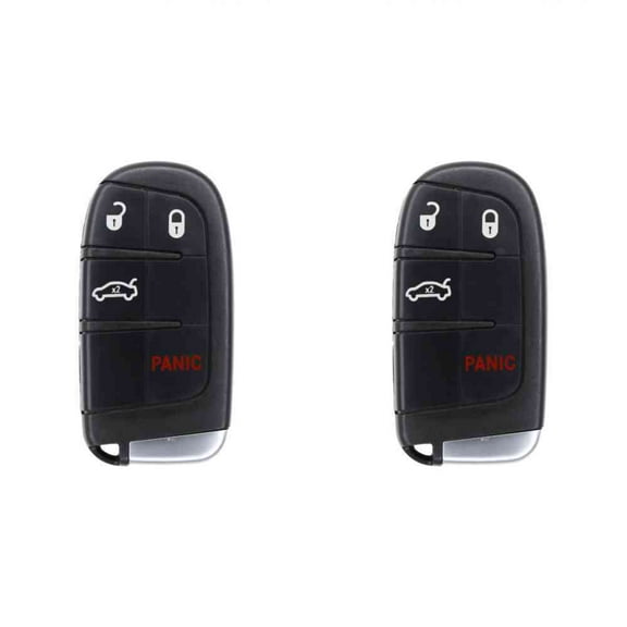 Replcament Smart Key Fob for Dodge Dart 2014-2016 FCC M3N-40821302 M3N40821302 2AOKM-CYV11 Part Number 56046758AA 56046758AF 56046758 68051387AC Pack of 2