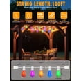 thumbnail image 2 of Cadena de luces Achin para exteriores, 30 m, multicolor, 53 LED ST38, 2 of 6