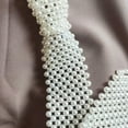 thumbnail image 6 of Vintage Artificial Pearl Necktie Adjustable Pearl Tie for Lady Party Props, 6 of 18