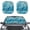 Blue Sea Turtle Pattern, variant on XYZCANDO Car Windshield Sun Shade with Glowing Blue Rose Art, Sun Shade for SUV and Truck, Blocks Heat and UV Rays for Vehicle Interior Protection