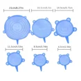 thumbnail image 3 of 6/12 Pcs Couvercles en Silicone Extensibles pour Bols Alimentaires Couvercles Réutilisables Économiseurs d'Aliments Couvercle Extensible Multifonctionnel pour Fruits et Légumes Conservation Fraîcheur, 3 of 7