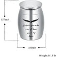 thumbnail image 5 of Hearbeingt Stainless Steel Mini Cremation Urns, 5 of 7