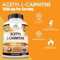 thumbnail image 4 of Naturalife Labs Acetyl L-carnitine 1500 Mg Energía 100 Cáps, 4 of 4