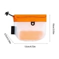 thumbnail image 3 of Mini Waterproof Nylon Drawstring Pouch 12x10x6 cm Small Lightweight Storage Bag for Keys Cash with Mesh Panel, Tear-Resistant for Pool Beach Outdoor Activities, 3 of 6