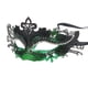 thumbnail image 2 of Máscara de mascarada, decoraciones de carnaval, máscaras venecianas para mujeres (verde y negro), 2 of 4