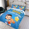 thumbnail image 3 of Little Baby Bum Conjunto de sábanas temático, trío de piezas, cómodo y amigable con la piel, diseño único, regalo de decoración para el hogar para familiares, amigos y fans,135cm *200cm, 3 of 6