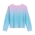 thumbnail image 6 of Sweatshirts for Kids UK Girls Oversized Pullover Long Sleeve Tops Tie Dye Casual Pullover Top Cotton Loose Tunic Tops Plain Winter Fall Tee Shirts Fleece Lined Sweatshirt, 6 of 7