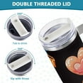 thumbnail image 5 of Hearts Balloon 40 oz Tumbler with Handle Insulated&nbsp;Travel Mug&nbsp;Lid Straw Leak Proof Steel Vacuum Water Bottles Glasses Fits in Car Cup Holder, 5 of 7
