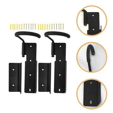 LEXSOMEO 2 Sets Bike Wall Mounted Rack Garage Storage Bracket Wall Mount Storage Hanger