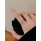 thumbnail image 4 of 1pc Fashionable Simple S925 Silver Heart Shape & Multiple Gemstones Combination Open Ring, Light Luxe Exquisite Women's Daily Wear And Date Wear, Perfect Gift For Girlfriend, 4 of 5