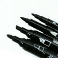 Technical Drafting Font (3 pack) Fabric Markers – Black Ink, 4-Pack with Assorted Tips for ...