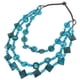 thumbnail image 3 of EeaseMX Collar estilo bohemio retro para mujer, con cuentas de madera tejidas a mano, concha de coco, joyería de playa, colgante para damas y niñas (azul pavo real), 3 of 7