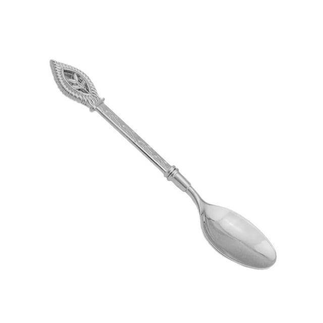 Cubiertos de estilo tropical y acero inoxidable para cucharas soperas Flor de plata