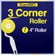 thumbnail image 2 of Foam Pro 00102 Rodillo De Esquina Foampro Superficie Lisa 4 Pulgadas., 2 of 5