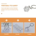 thumbnail image 4 of Ice Cube Key Chain Resin Ice Keychain Key Ring Car Bag Keychain Accessories, 4 of 7
