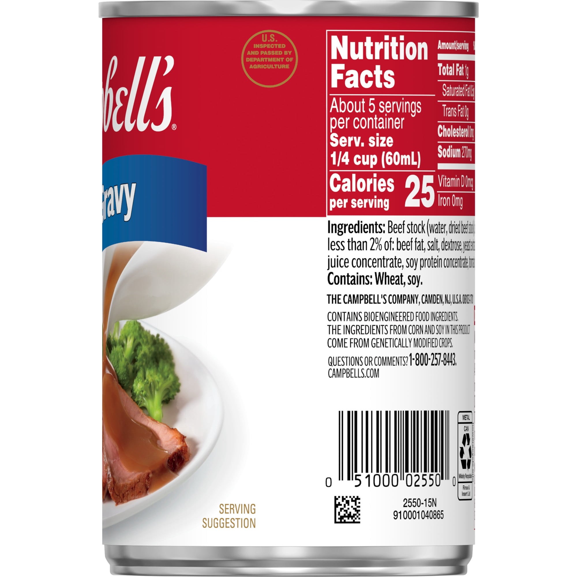 (12 pack) Campbell’s Beef Gravy, 10.5 oz Can