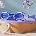 thumbnail image 2 of ZACPNCV Kids Swim Goggles No Leaking Non Fog Swimming Goggles for Kids Boys Girls with Nose Clip Earplugs Light Blue Free Size, 2 of 5