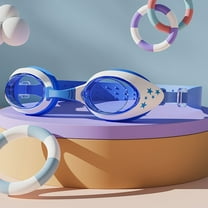 Frwgonr Kids Swim Goggles UV Protection Anti-Fog Pool Water Swimming Goggles for Boys Girls Youth Toddler Light Blue, Size 2T-13