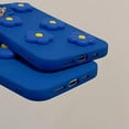 thumbnail image 4 of Compatible with iPhone Case,Blue Cute 3D Flower Floral Camera Lens Protection Soft Shockproof Cover Phone Case (OneFlower,iPhone 14 Plus), 4 of 6