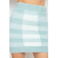 thumbnail image 3 of Plaid High-rise Fuzzy Mini Skirt, 3 of 4