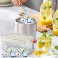 thumbnail image 1 of Máquina para fabricar hielo, depósito de hielo, máquina portátil para uso doméstico, producción eficiente de hielo en el hogar, máquina para hacer cubitos de hielo fácil de usar, máquina compacta, 1 of 3