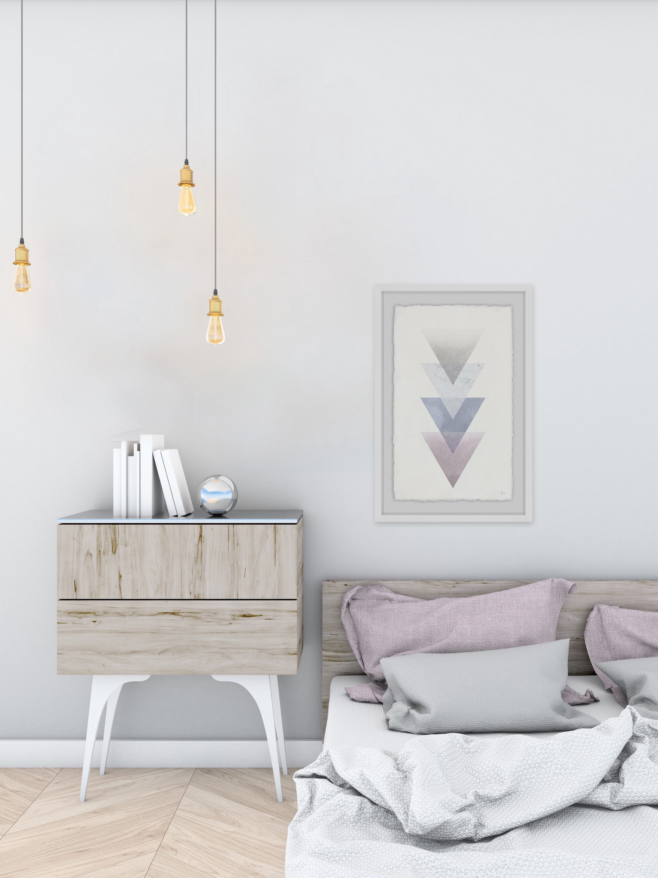 Shady Hues of Color Framed Painting Print