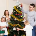 thumbnail image 3 of Christmas Tree Topper Star with Topper Holder, Lighted Battery Powered (No Battery), 9.4" Height,White, 3 of 7