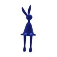 thumbnail image 4 of Figura de conejo sentado, adorno de animal, centro de mesa, coleccionable, decorativo Azul, 4 of 9