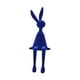 thumbnail image 4 of Figura de conejo sentado, adorno animal, moda, portátil, regalo creativo, decorativo Azul, 4 of 9