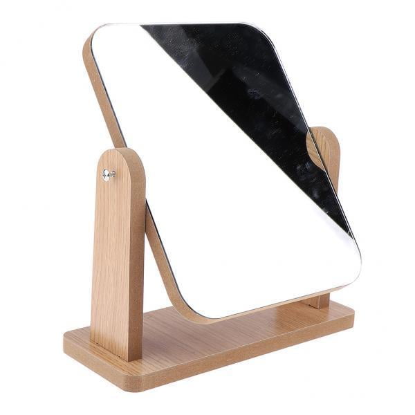 Espejo para maquillarse,Espejo cosmético,Espejo de maquillaje de encimera,Espejo de vanidad,Espejo plegable,espejo de maquillaje de madera,Espejo de maquillaje de escritorio,espejo plegable Fernando Espejo para maquillarse