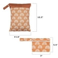thumbnail image 2 of 2 pcs/set Wet Dry Bags for Baby Cloth Diapers - Reusable, Washable for Stroller, Diapers, Travel Bags, Gym Bag, 2 of 7