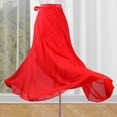 thumbnail image 6 of All-matching Chiffon Wrap Skirt for Women Long Dance Skirts Ballet Wrap Skirts Asymmetric Dance Skate Over Scarf Skirts, 6 of 9