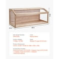 thumbnail image 2 of KFFKFF Wood-Constructed Hamster Enclosure, 270° Observation Hamster Dwelling, 48 x 20 x 20in, Compact Hamster Homes with Accessible Top, Airy Habitat for Small Creatures, 2 of 9