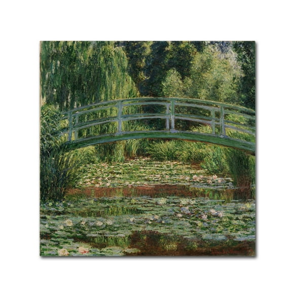 Trademark Fine Art 'The Japanese Footbridge 1899' Canvas Art by Claude Monet