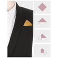 thumbnail image 3 of INSPIRE CHIC Men's Cotton Handkerchiefs Solid Color Pocket Square for Men Light Brown One Size, 3 of 4