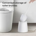 thumbnail image 3 of PYYNA-2-Pack Toilet Brush Holder Only, The Crisp White Toilet Brush Holder is Suitable for Many Toilet Brushes and can Effectively Conceal the Toilet Brush, for Bathroom/Restroom Storage, 3 of 4