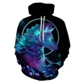 thumbnail image 3 of Sudadera con capucha de moda para hombre, estampado de lobo animal, jersey estampado en 3D, tendencia urbana, hip hop, otoño, manga larga, ropa de gran tamaño para hombre, 3 of 5