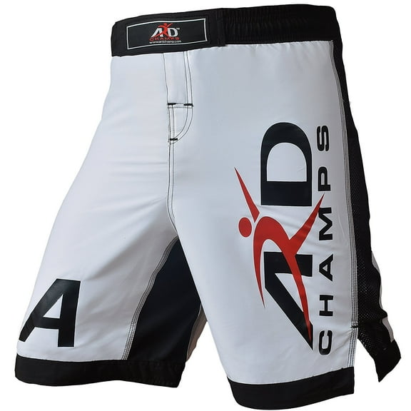 ARD-Champs Xtreme MMA Shorts UFC Cage Fight Boxing White (Small)