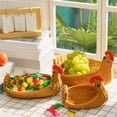 thumbnail image 3 of Rattan Storage Basket, Animal Shape Wicker Bin for Home Organizer, Woven Basket for Vegetable Storage, Decorative Animal Basket for Kitchen, Lightweight Imitation Rattan Basket, 3 of 4