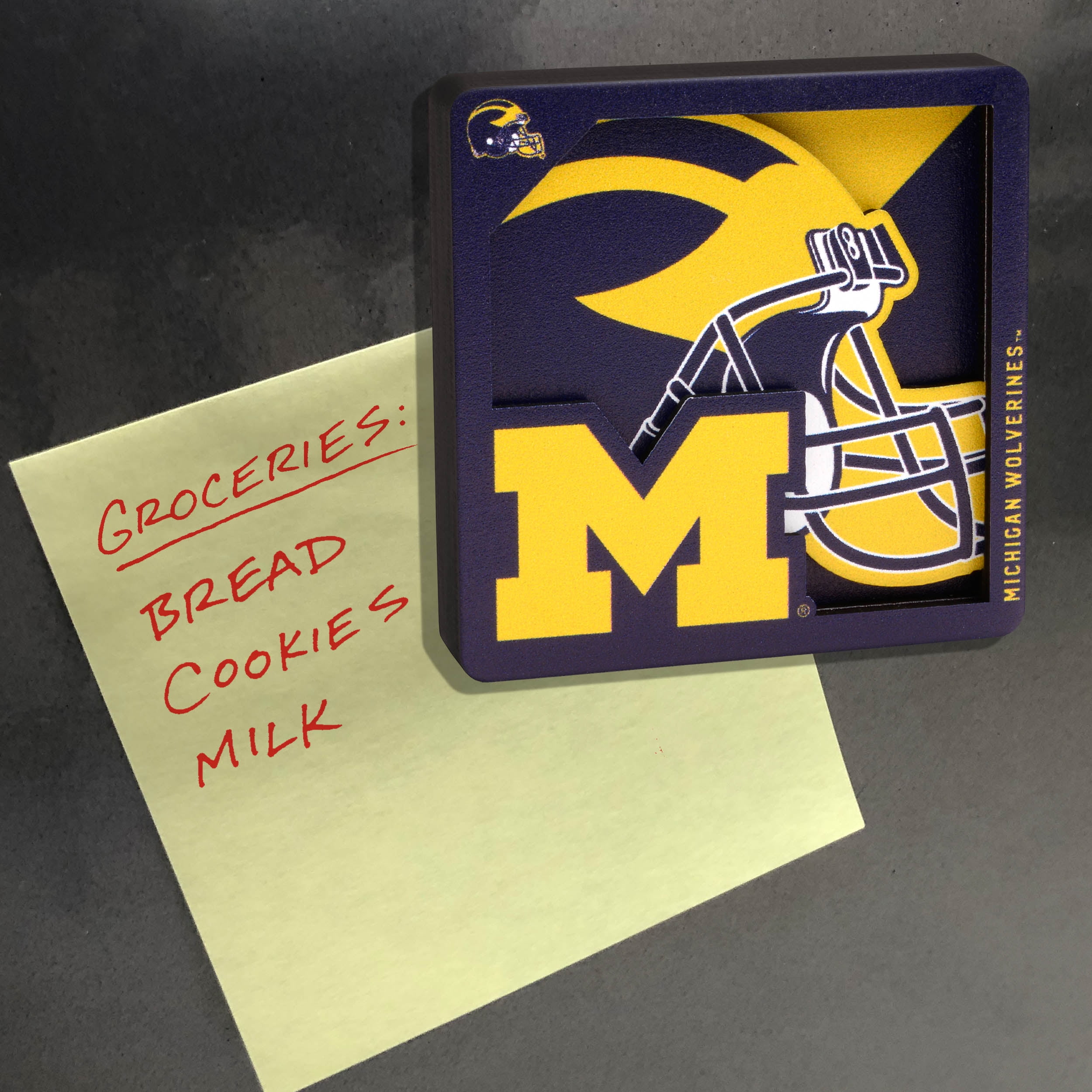 YouTheFan NCAA Michigan Wolverines 3D Logo Series Magnet