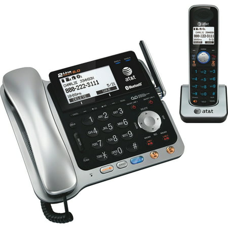 AT&T, ATTTL86109, Dect 6.0 2-line Telephone System with Handset, 1, (Best Small Business Phone System)