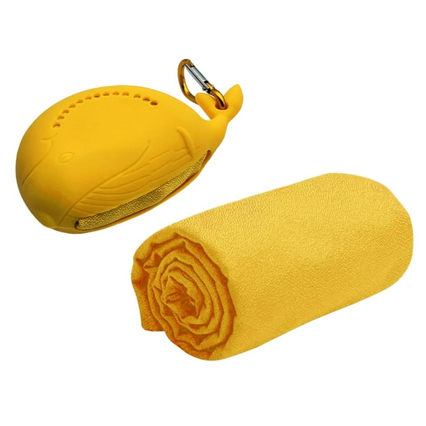 Toalla de microfibra instantánea de 15,75 x 15,75 pulgadas para enfriar Amarillo
