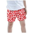 thumbnail image 3 of Akiihool Casual Shorts Boys' Quick Dry Pull on Shorts (Red,1-2 Years), 3 of 5
