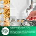 thumbnail image 4 of 6-Piece Pasta Attachment for Kitchenaid Stand Mixer, Home made Pasta Press Attachment with 2 Feed Port, Heavy Duty, Dishwasher Safe, Easy Clean, 4 of 8