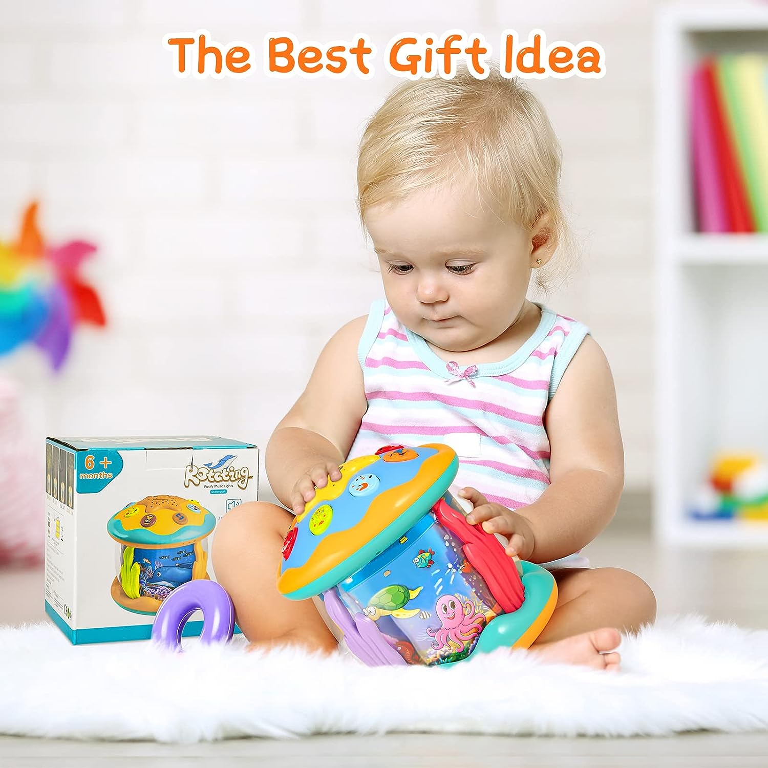 BEEPRINCESS Musical Ocean Rotating Star Light Projector photo 4