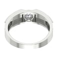 thumbnail image 4 of Men Solitaire 1.4 Ct Diamond Ring 10K White Gold Engagement Gift, 4 of 5