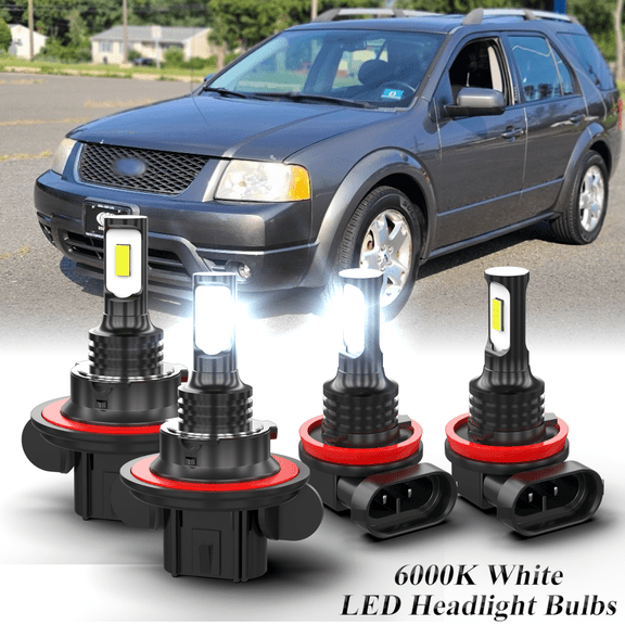 For Ford Freestyle 2005 2006 2007 Combo LED Headlight High Low Beam Fog Light Bulbs