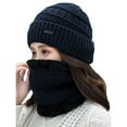 thumbnail image 3 of Winter Warm Knitted Beanie and Warm Scarf Set for Women, Soft Fleece Lining and Stylish Knit Scarf and Beanie Set, 3 of 3