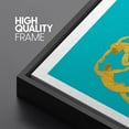 thumbnail image 5 of PixonSign Framed Canvas Print Wall Art Henri Matisse Vibrant Yellow Ring of Dancers Classic Vintage Illustrations Fine Art Decorative Multicolor for Living Room, Bedroom, Office - 24"x36" BLACK, 5 of 5