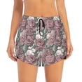 thumbnail image 2 of Fotbe Rose Flowers Womens High Waist Running Shorts Athletic Workout Quick Dry Shorts for Women with Pockets Gym Yoga Summer Shorts-Large, 2 of 9